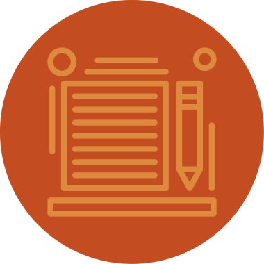 Bir pano simgesinin vektör illüstrasyonu