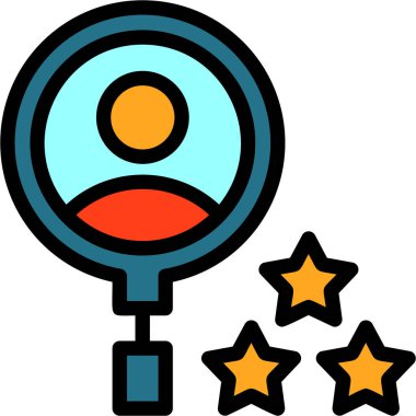 yıldız derecelendirme simgesi, vektör illüstrasyonu