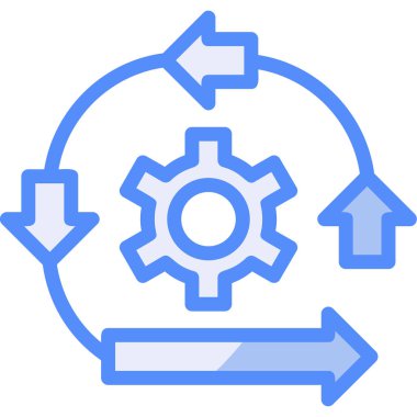 dişli ayarları simgesi, vektör illüstrasyonu