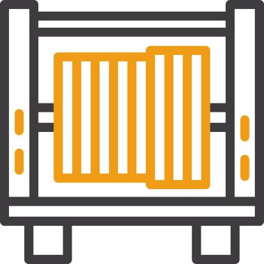 Modern oto tamir simgesinin vektör illüstrasyonu