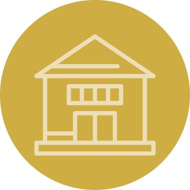 Ev simgesinin vektör illüstrasyonu