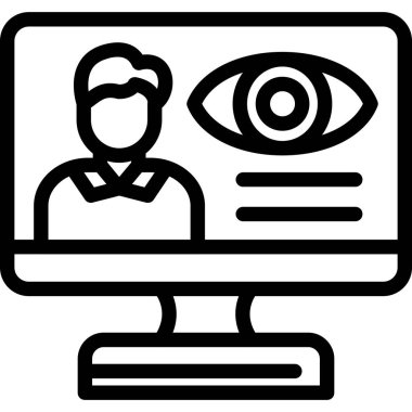 Göz monitörü. Web simgesi