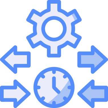 dişli ayarı ayarları simgesi doldurulmuş ana hatlar biçiminde