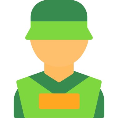 asker simgesi vektör illüstrasyonu