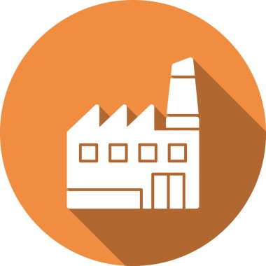 Fabrika simgesi vektör illüstrasyonu