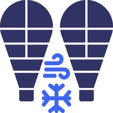 Bir kış simgesinin vektör illüstrasyonu