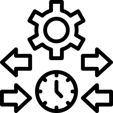 dişli ayarları. Web simgesi vektör illüstrasyonu