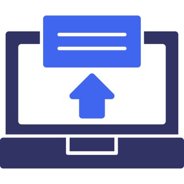 Bilgisayar. Web simgesi basit illüstrasyon