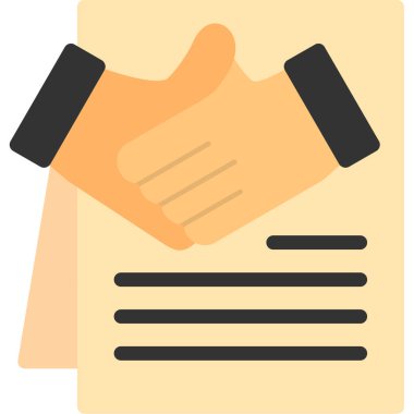 iş anlaşması simgesi