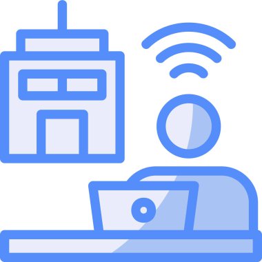 Bilgisayar. Web simgesi basit illüstrasyon