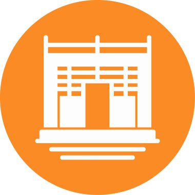 Köprü. Web simgesi basit illüstrasyon