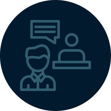 İş ve finans simgesinin vektör illüstrasyonu