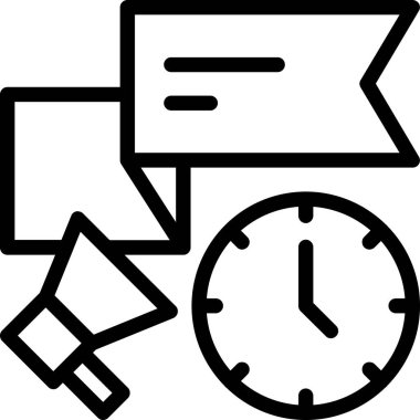 Alarm saat simgesi ana hat biçiminde