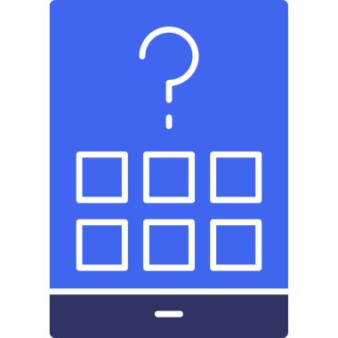 Cep telefonu simgesi, vektör illüstrasyonu