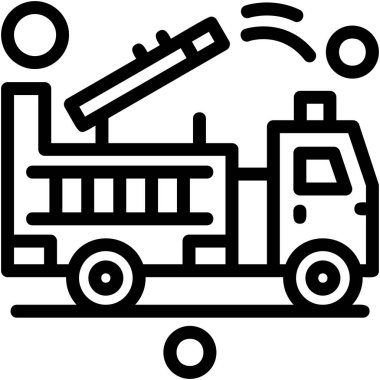 Bir ateş simgesinin vektör illüstrasyonu