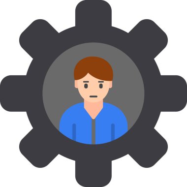 avatar. Web simgesi basit illüstrasyon