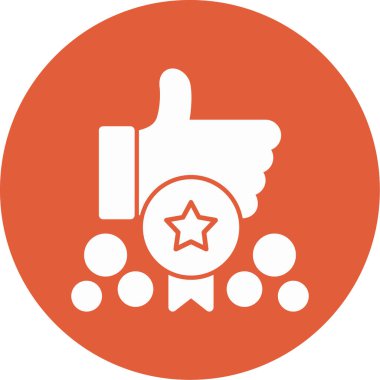 Reyting. Web simgesi basit tasarım