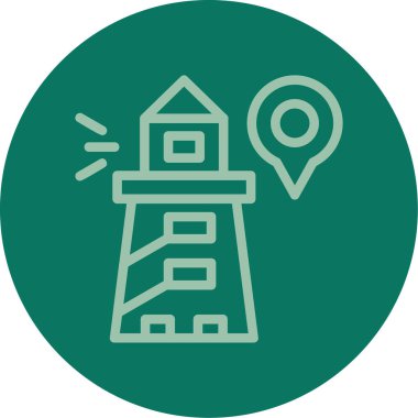 konum haritası simgesi, vektör illüstrasyonu