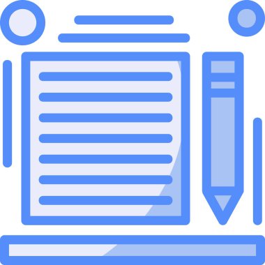 Kalem simgesi. Basit resimleme