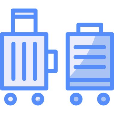 Bagaj simge vektör çizim