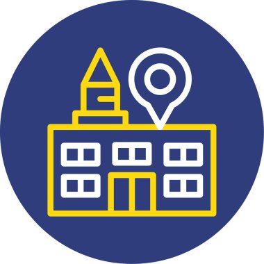 konum simgesi vektör illüstrasyonu