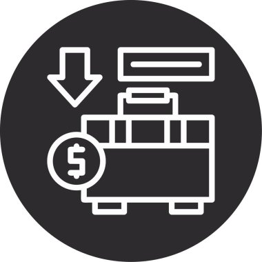 para vektör simgesi. düz yuvarlak sembol, piktogram, gri bir arkaplanda izole edilmiş..