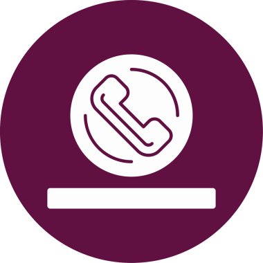 Telefon simgesi vektör illüstrasyonu