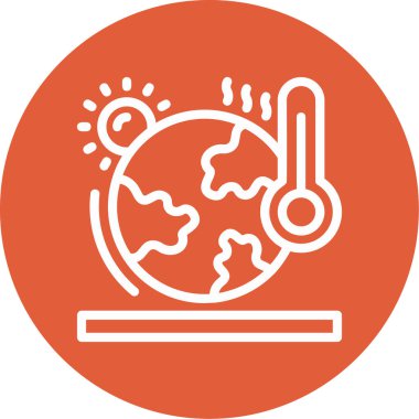 Küre. Web simgesi basit illüstrasyon