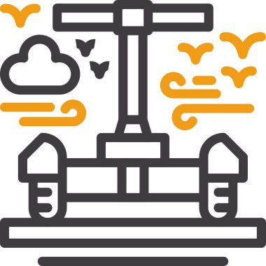 Bir bankın vektör illüstrasyonu