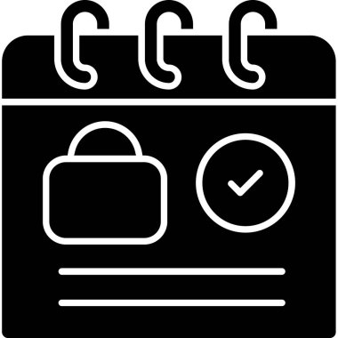 Takvim. Web simgesi basit illüstrasyon