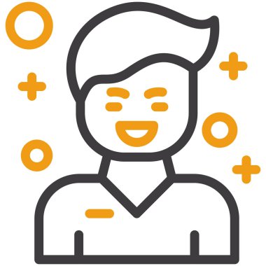 man simgesi vektör illüstrasyonu