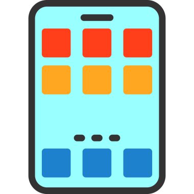 Akıllı telefon cihazı. Basit tasarım