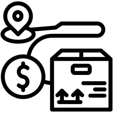 Banka işi para simgesi