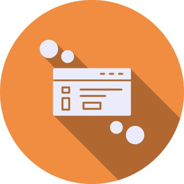 Tarayıcı web geliştirme simgesi düz biçimli