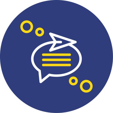 konuşma balonu simgesi, vektör illüstrasyonu