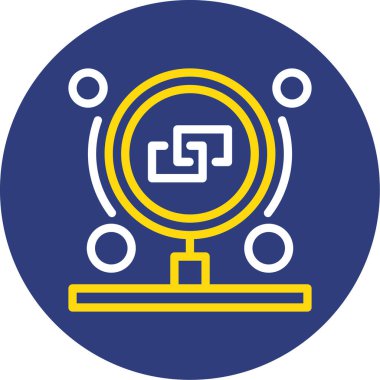 Bir saat ve saat simgesinin vektör çizimi