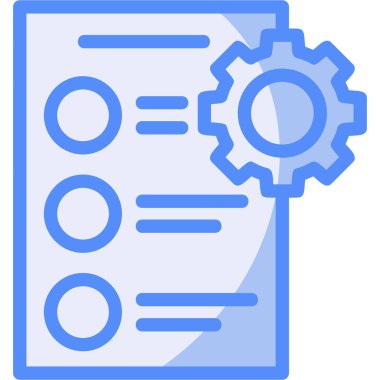 Belge. Web simgesi basit illüstrasyon