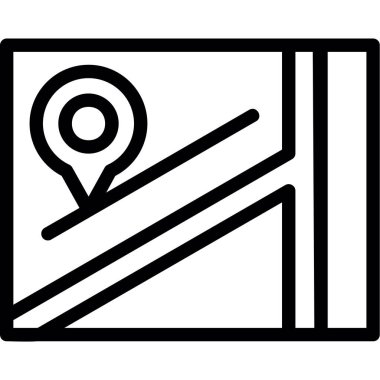 GPS konum haritası simgesi. beyaz arkaplanda izole edilmiş web tasarımı için konum haritası vektör simgesi