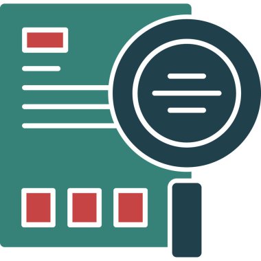 Ara. Web simgesi basit illüstrasyon