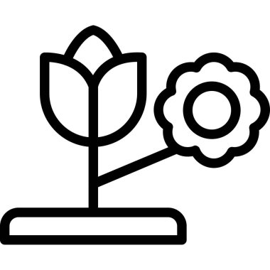 bitki simgesi vektör çizimi çizimi