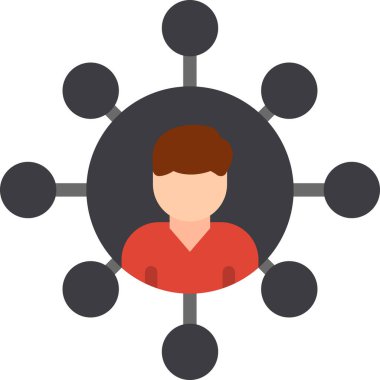 ağ bağlantı vektörü simgesi