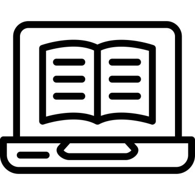 Kitap eğitimi ikonu ana hatlarıyla