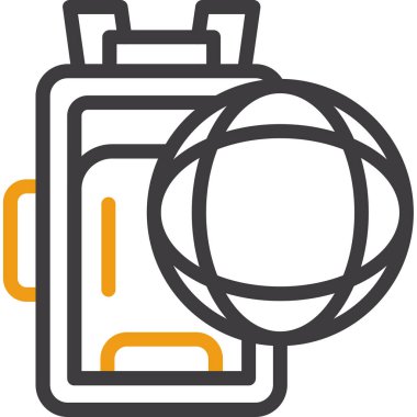 çanta dağıtım simgesi ana hatları biçiminde