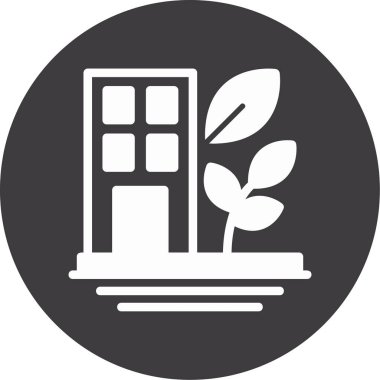 bitki simgesi vektör illüstrasyonu