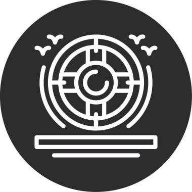 Hedef simgenin vektör illüstrasyonu