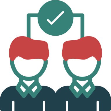 Takım & toplantısı için iş yönetimi düz simgeleri