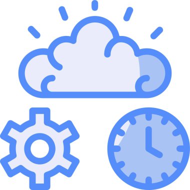 Bulut. Web simgesi basit illüstrasyon