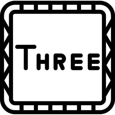 üç - dört - üç - vektör simgesi beyaz arkaplanda izole edildi. iki üç siyah üç - boyut üç - boyut üç - boyut siyah -