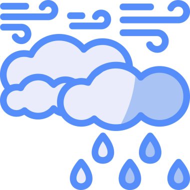 Yağmur yağışlı hava ikonu
