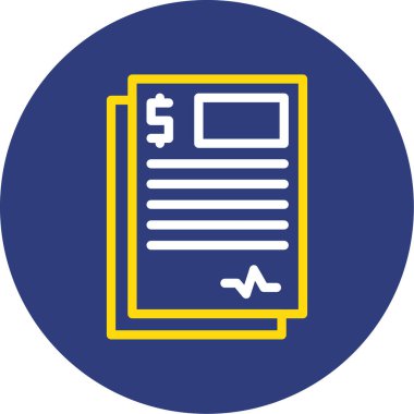 Kartvizit simgesinin vektör illüstrasyonu